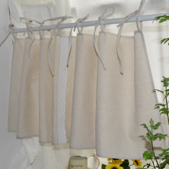 简约现代小窗短帘厨房衣帽间遮挡