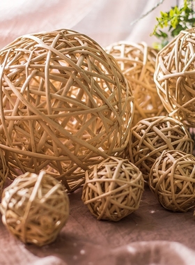 柳编球婚庆道具新款diy吊