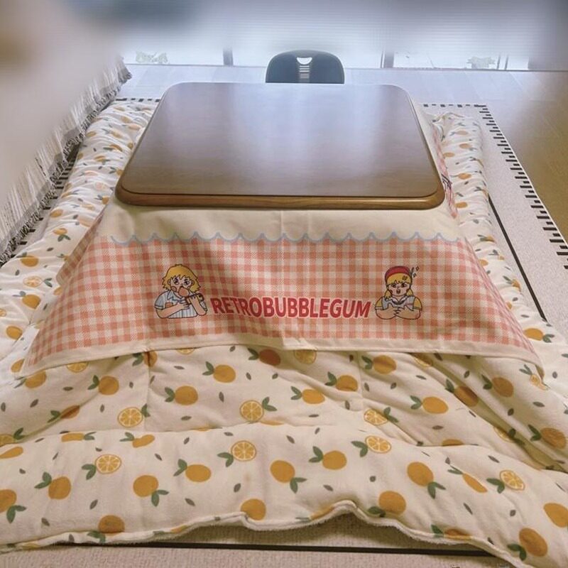 日式取暖桌被暖炉桌小丸子被炉桌烤火桌取暖桌こたつ电暖桌