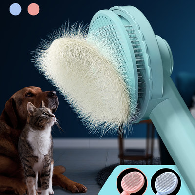 Grooming Pet Hair Remover Brush Cat Dogs Hair Comb Removes C