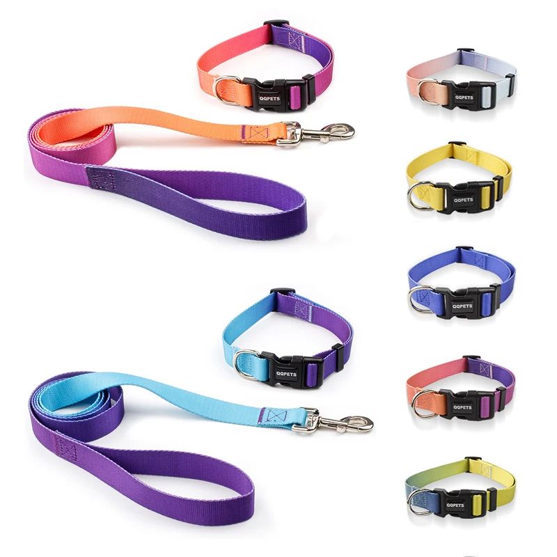Nylon Adjustable Dog Collar Leash Lead Pet Cat Dog Collar Tr