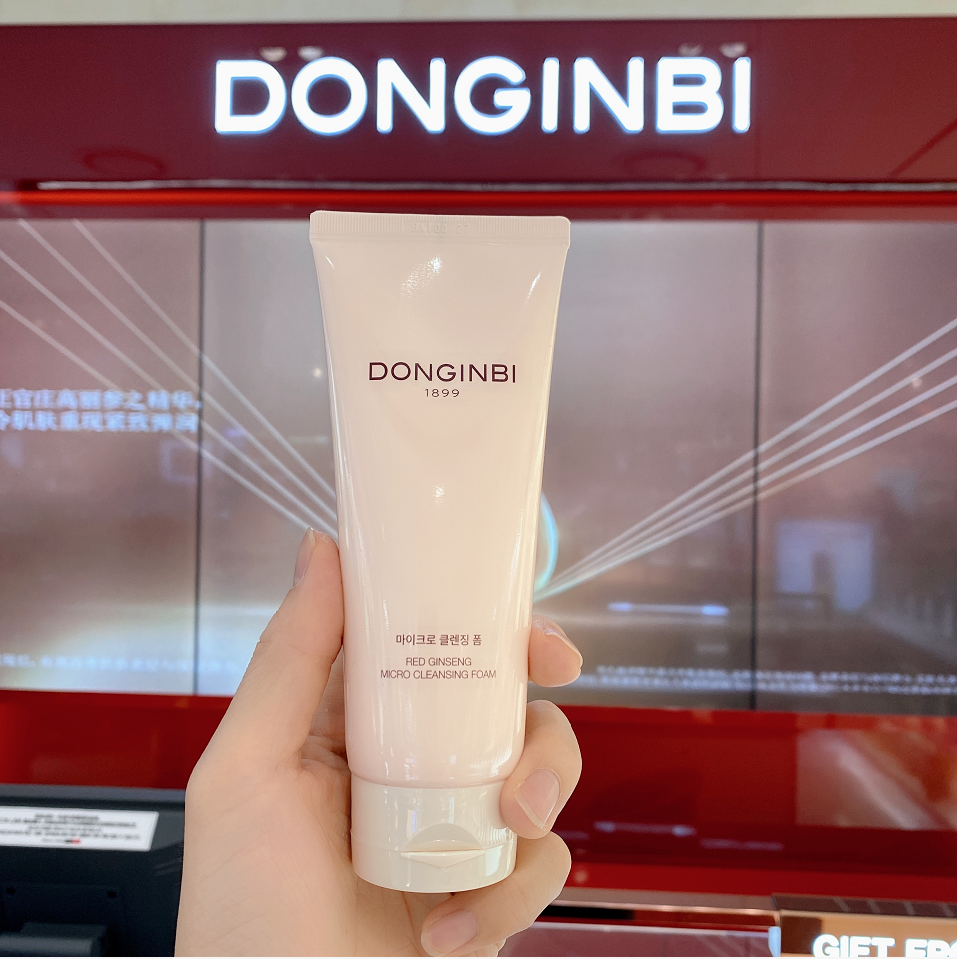 DONGINBI彤人秘润保湿洁面泡沫150ml深层清洁保湿红参洗面奶女