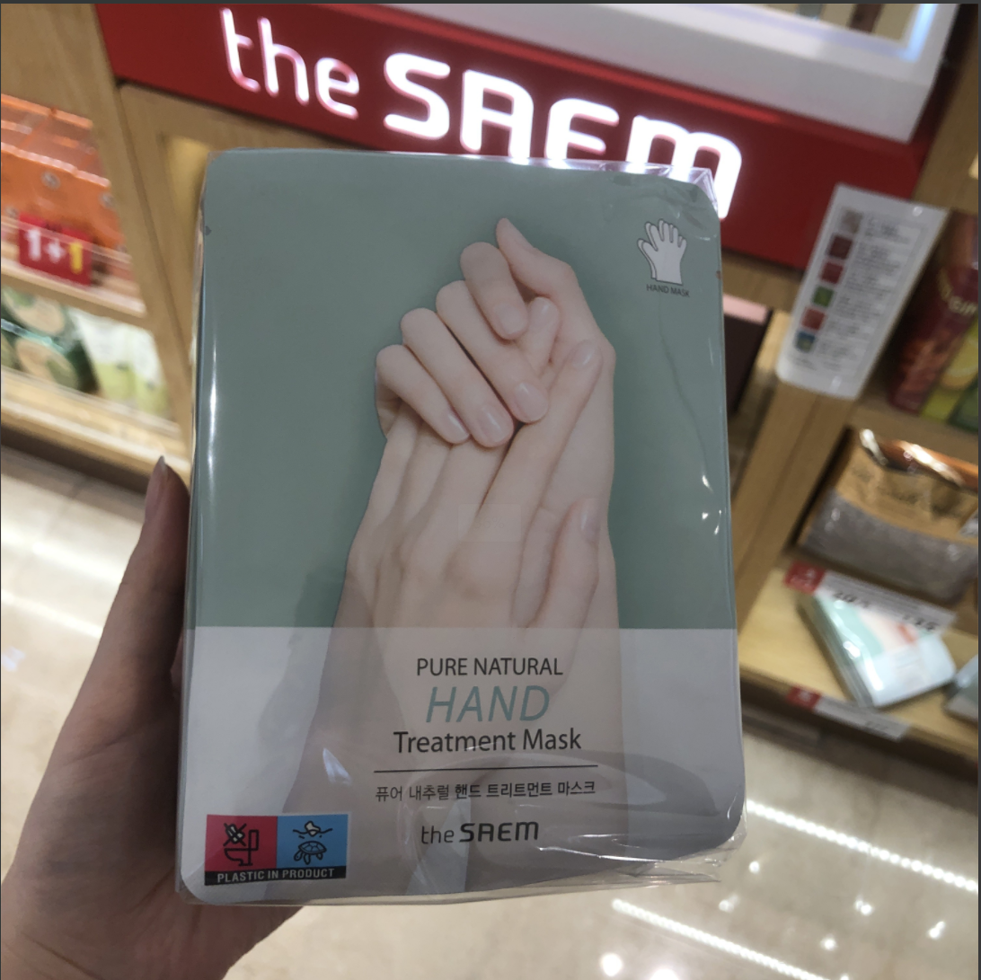 韩国The Saem得鲜滋润手膜脚膜10对装温和护理保湿改善干燥粗糙