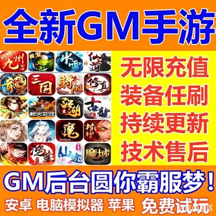稀有包站GM后台游戏安卓手游无限元宝游戏软件平台H5可联网传奇