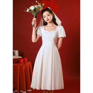 高级感气质法式晚礼服2024年夏季新款结婚回门宴会平时可穿连衣裙