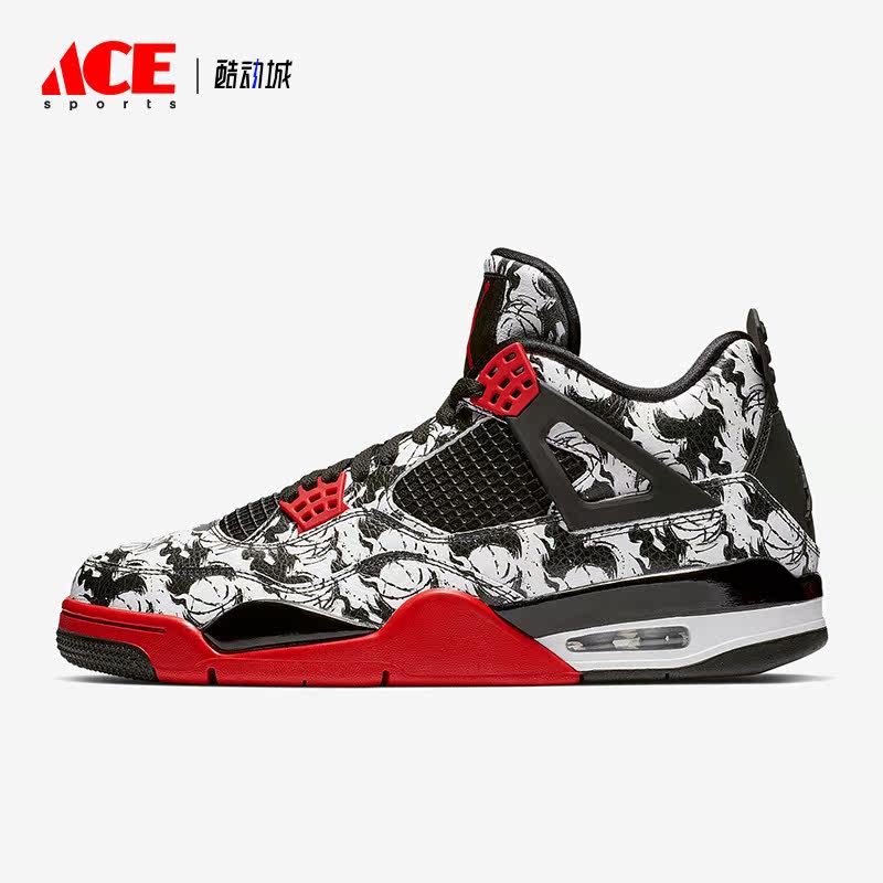 Nike/耐克正品Air Jordan 4 Tattoo AJ4男士篮球鞋BQ0897-006