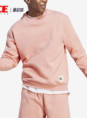 Adidas/阿迪达斯正品新款男士运动休闲加绒圆领卫衣IM0490