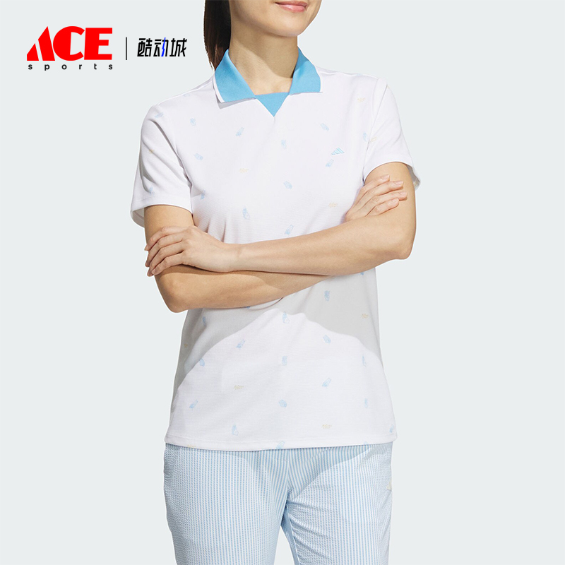 阿迪达斯女士高尔夫短袖POLO衫