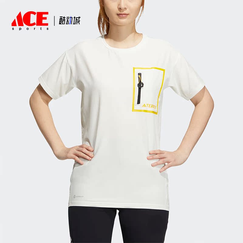 Adidas/阿迪达斯正品 W NATGEO TEE SS女子运动短袖T恤IC1997