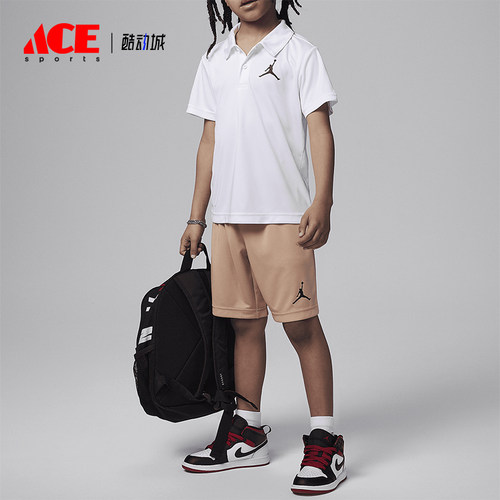 Nike/耐克小童翻领T恤短裤套装