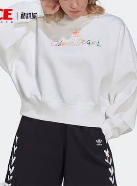 Adidas/阿迪达斯正品三叶草冬季休闲圆领女子运动卫衣HS2605