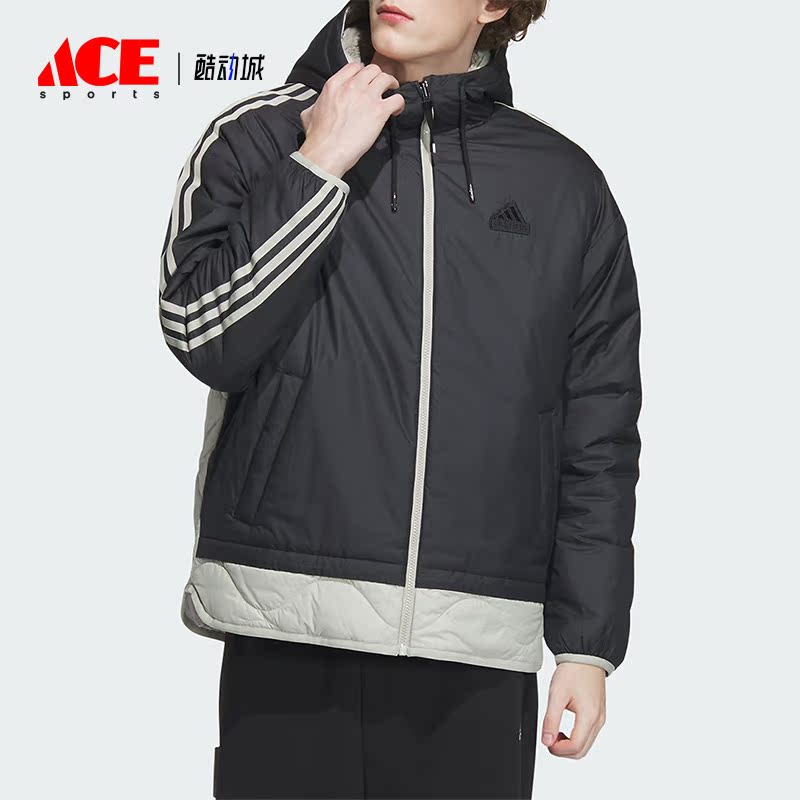 Adidas/阿迪达斯正品冬季新款男士双面穿休闲运动外套IW4038