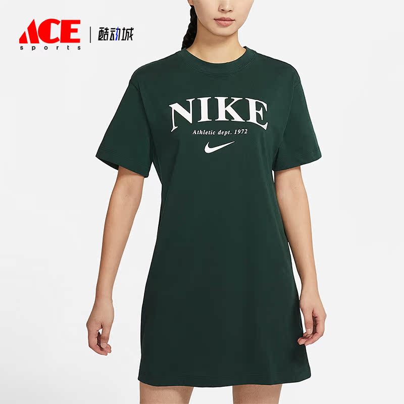 Nike/耐克正品夏季女子运动休闲透气简约连衣裙DX6312-397