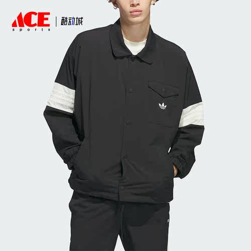 Adidas/阿迪达斯正品三叶草COACH JACKET男女翻领夹克IM9646