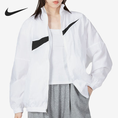 Nike/耐克正品新款女子宽松休闲运动梭织立领夹克外套DX5865