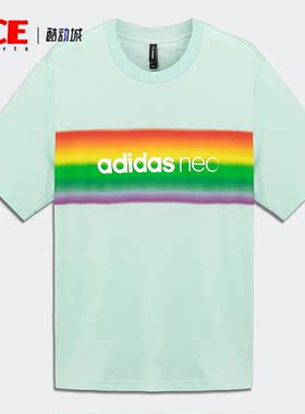 Adidas/阿迪达斯正品夏季新款neo男女运动短袖T恤H65035