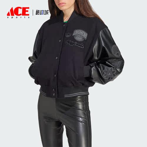 Adidas/阿迪达斯正品三叶草女士短款休闲运动夹克外套IX6968
