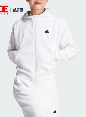 Adidas/阿迪达斯正品秋季新款女子宽松全开襟夹克外套IN5133