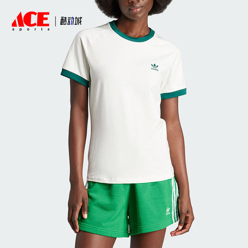 阿迪达斯女士运动短袖T恤
