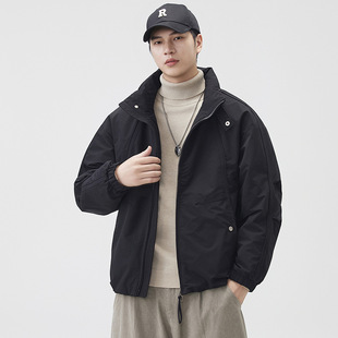 立领羽绒服男款冬季2025新款潮牌高级感90鸭绒男士冬装夹克上衣