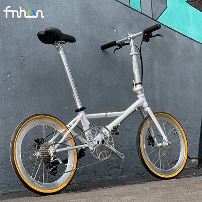 fnhon风行20寸新款铬钼钢Y架YC2018碟刹折叠自行车 改装便携