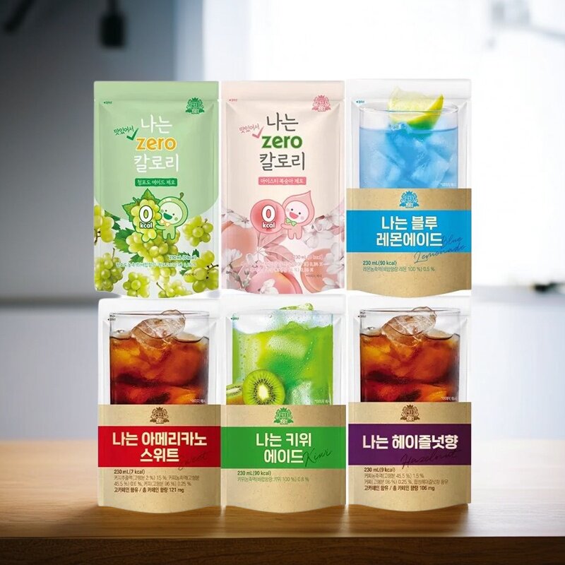韩国进口太雄我选莉珍黑甜美式榛子味即饮咖啡饮料夏日冰饮