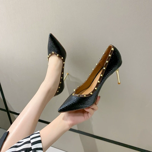 Сексуальная обувь с заостренным носом на высоком каблуке, европейский стиль, 2021 года