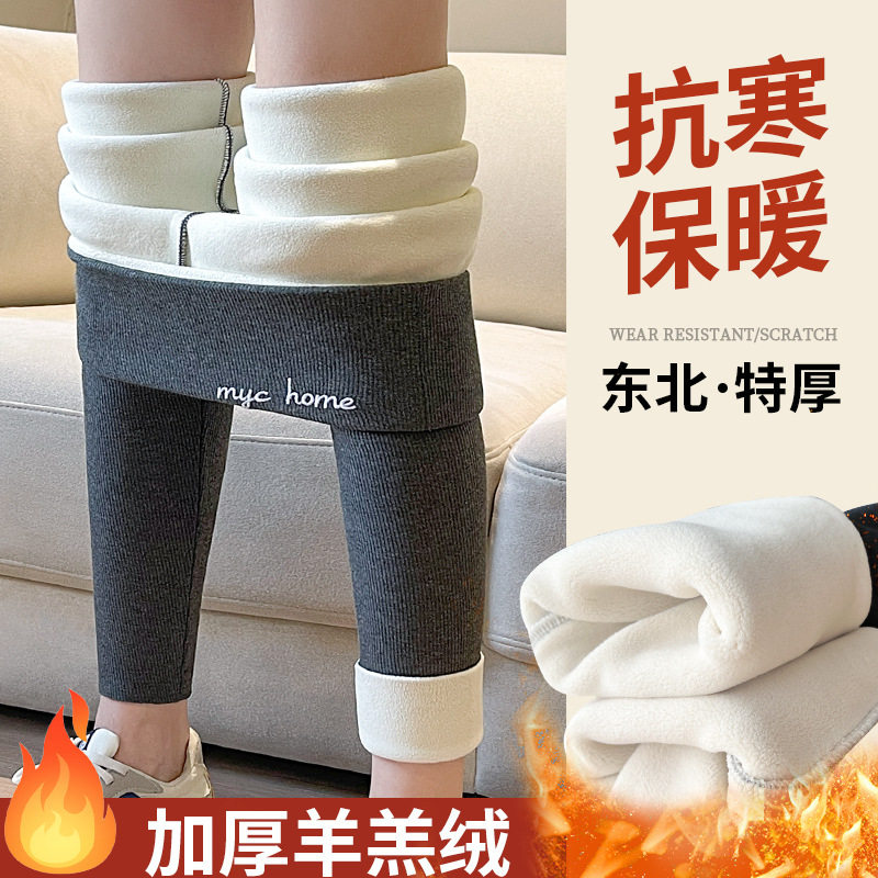 打底裤女高腰外穿显瘦2024新款九分小脚裤弹力大码加厚加绒紧身裤