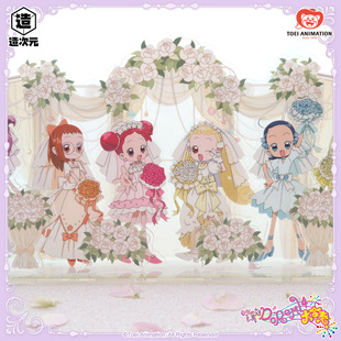 【余量特价】正版小魔女doremi婚纱主题场景亚克力组合立牌盲抽