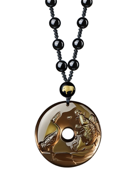 易明居瑞虎保泰吉宏吊坠属猪项链