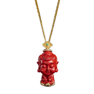 朱砂吊坠男女本命年本命佛宝宝太子佛佛牌文殊菩萨普贤大势至项链