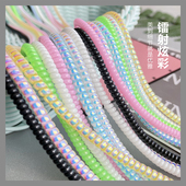 安卓数据线保护绳充电线保护套手机线耳机缠绕绳防折断弹簧绳通用