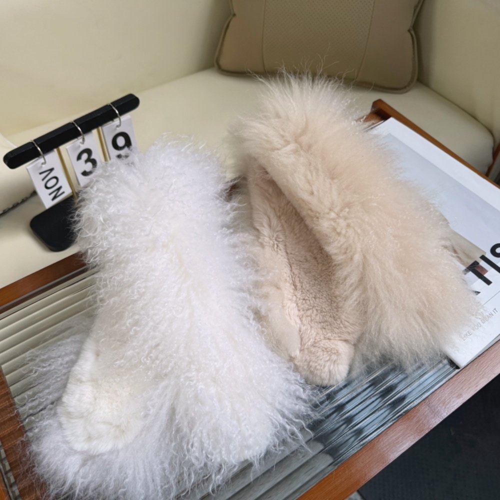 高奢山羊绒皮毛一体围巾女冬季保暖百搭双面皮草磁扣围脖毛毛领子