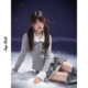 SagiDolls少女斗志 显瘦冬 修身 初雪来信 银灰色纯欲甜美针织开衫