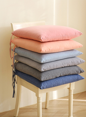 新疆纯棉花填充家用坐垫里外全棉透气办公室学生小垫子