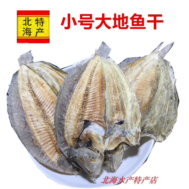 广西北海渔民自晒大地鱼干海鱼干