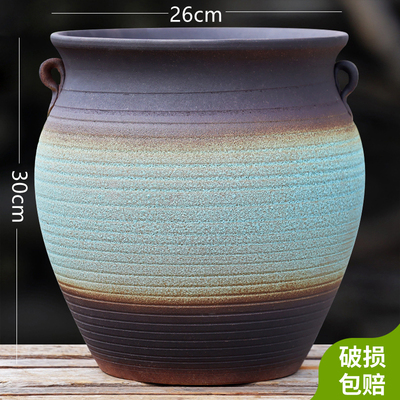 特大号陶瓷花盆批发家用大口径紫砂三角梅盆景盆栽透气陶土大花盆