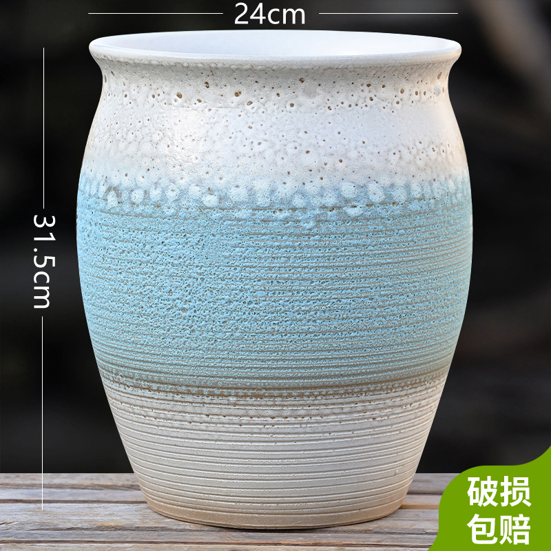大口径陶瓷花盆批发家用室内绿植盆景三角梅盆栽盆陶土客厅大花盆