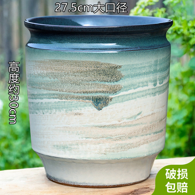室内金钱树天堂鸟花盆轻奢大高盆