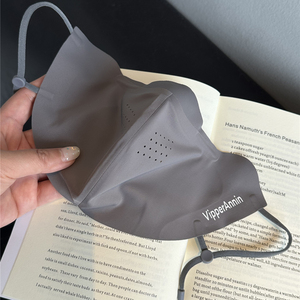 纯色简约男女通用防晒面罩高颜值透气护眼角可水洗薄款春夏季装饰