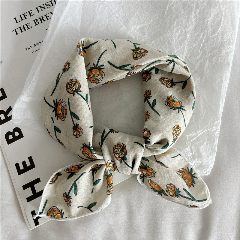 春夏季棉布文艺领巾花朵小方巾复古印花围巾丝巾发带手腕带手帕,服饰配件/皮带/帽子/围巾,围巾/丝巾/披肩,淘宝优惠券,粉丝福利购,淘宝优惠卷