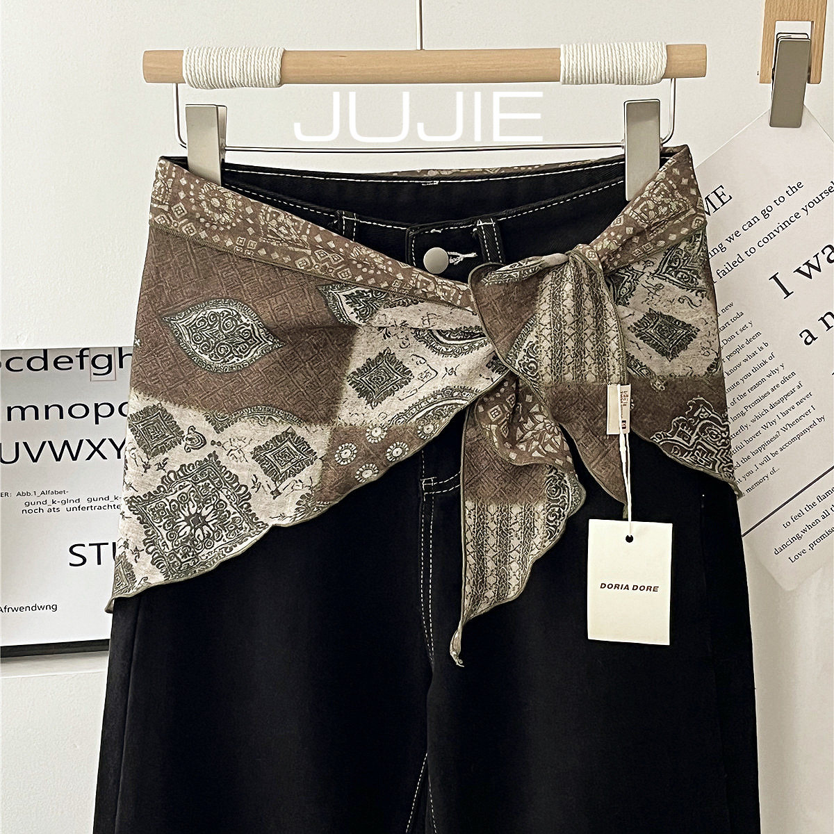 腰果花三角巾女叠穿配饰屁帘装饰丝巾披肩春夏季薄款领巾围巾复古,服饰配件/皮带/帽子/围巾,围巾/丝巾/披肩,淘宝优惠券,粉丝福利购,淘宝优惠卷