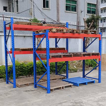 定制仓库重型货架工业大型工厂库房称重1-3吨板材布匹高位多层架
