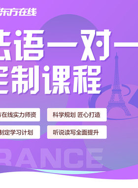 新东方法语一对一直播口语网课家教教学零基础课程DELF备考1V1