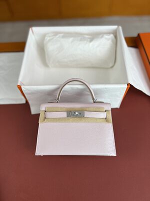 山羊皮斜挎单肩凯莉二代mini