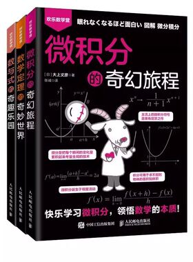 正版全3册 数学定理的奇妙世界 数与式的奇趣乐园 微积分的奇幻旅程 人民邮电出版社 领悟数学的本质数学分析入门基础知识书籍