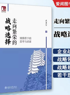 正版走向繁荣的战略选择 博雅塔下的思考与求索 武亚军 北京大学出版社 联想战略规划的实践经验 教程教材书籍