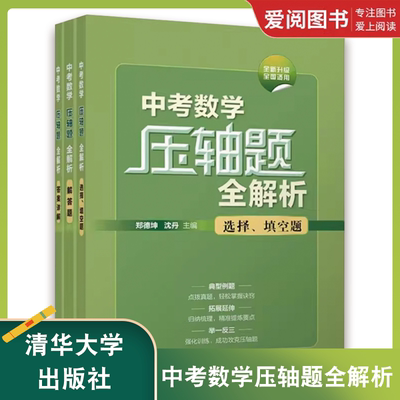 正版中考数学压轴题全解析 郑德坤 清华大学出版社 初中数学选择题填空题解答题历年真题解析详解教程初三必刷题