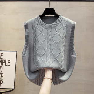 套头上衣毛衣坎肩 圆领马甲背心女百搭气质无袖 2025年秋季 新款