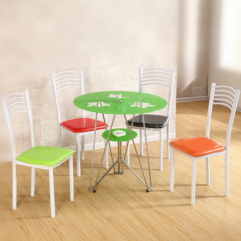 休闲餐桌简易茶桌椅子组合钢化玻璃桌子小圆桌茶几迷你圆形洽谈桌在类目 住宅家具, 桌类, 餐桌中 - 来自Buy2taobao.com提供专业的淘宝代购服务